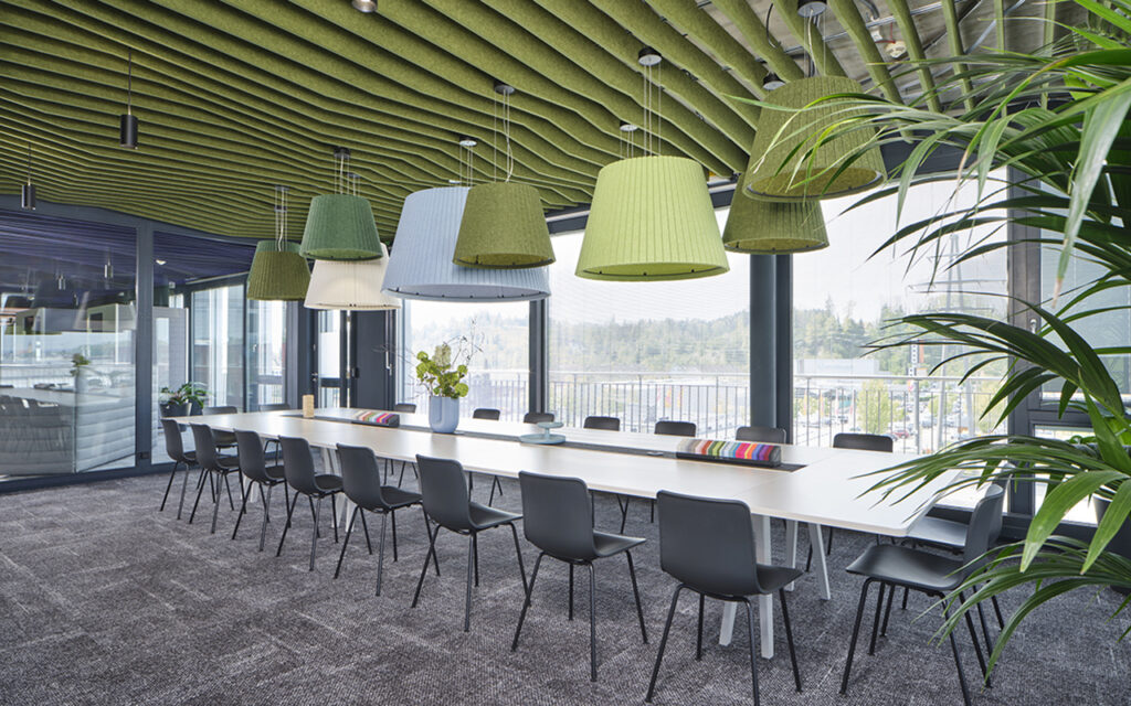 Example of "Impact Acoustic" sound-absorbing panel